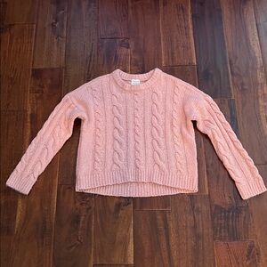 Abercrombie Kids Blush Cable Knit Sweater Girls Size 9/10